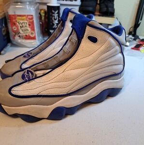 Size 7Y - Jordan Pro Strong White Hyper Royal Sneakers Shoes